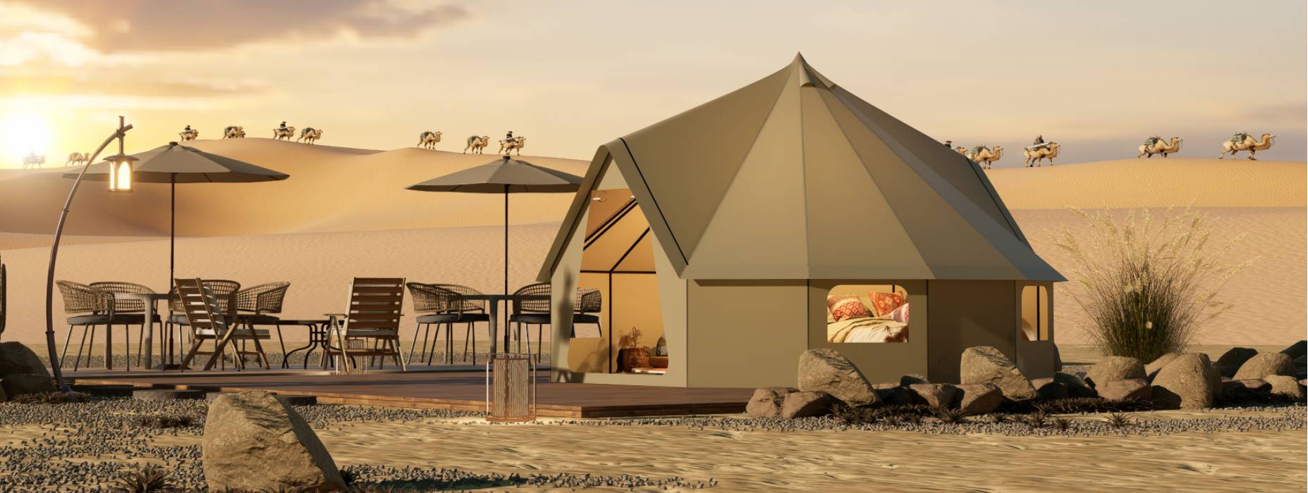 沿滩区露营酒店帐篷产品